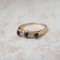Cabochon Sapphire and Diamond Ring in 18ct Gold