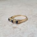 Cabochon Sapphire and Diamond Ring in 18ct Gold