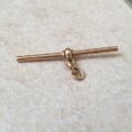 Old Plain Albert or T Bar in 9ct Gold