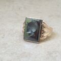 Hematite Centurion Statement Ring in 9ct Gold