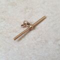 Old Plain Albert or T Bar in 9ct Gold