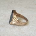 Hematite Centurion Statement Ring in 9ct Gold