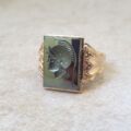 Hematite Centurion Statement Ring in 9ct Gold