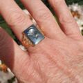 Hematite Centurion Statement Ring in 9ct Gold