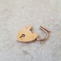 Plain Heart Padlock in 9ct Rose Gold