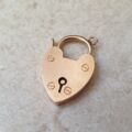 Plain Heart Padlock in 9ct Rose Gold