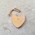 Plain Heart Padlock in 9ct Rose Gold