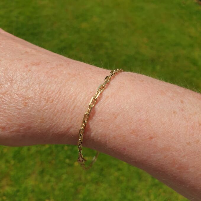 Mariner Anklet Chain in 9ct Gold