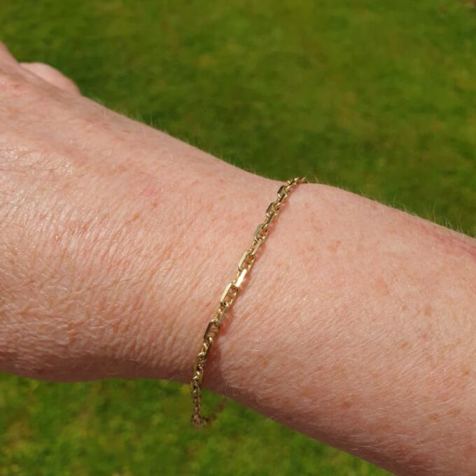 Mariner Anklet Chain in 9ct Gold