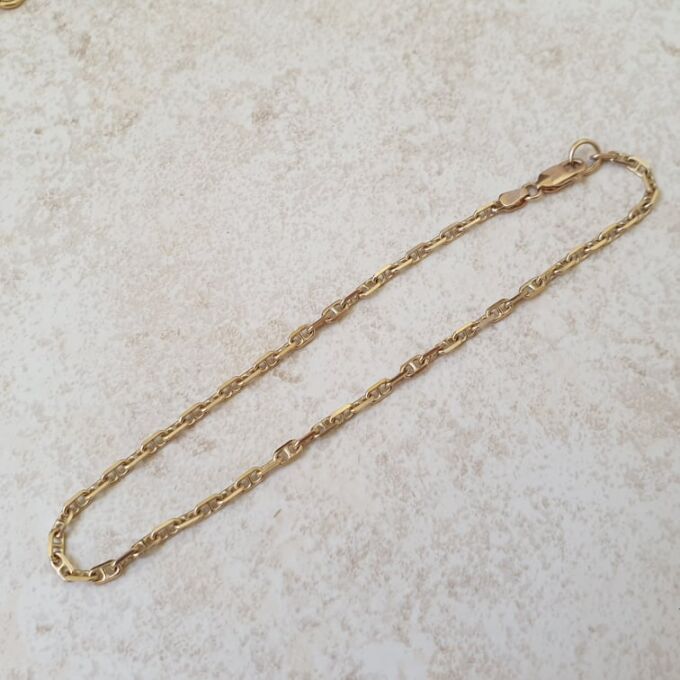 Mariner Anklet Chain in 9ct Gold