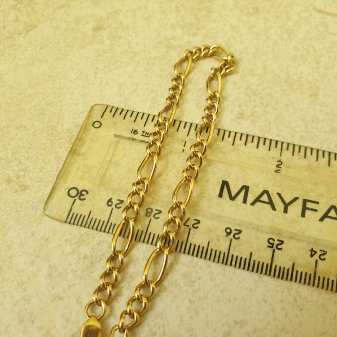 Figaro Bracelet in 9ct Gold