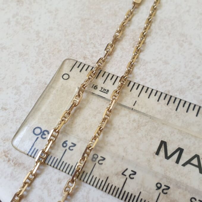 Mariner Anklet Chain in 9ct Gold