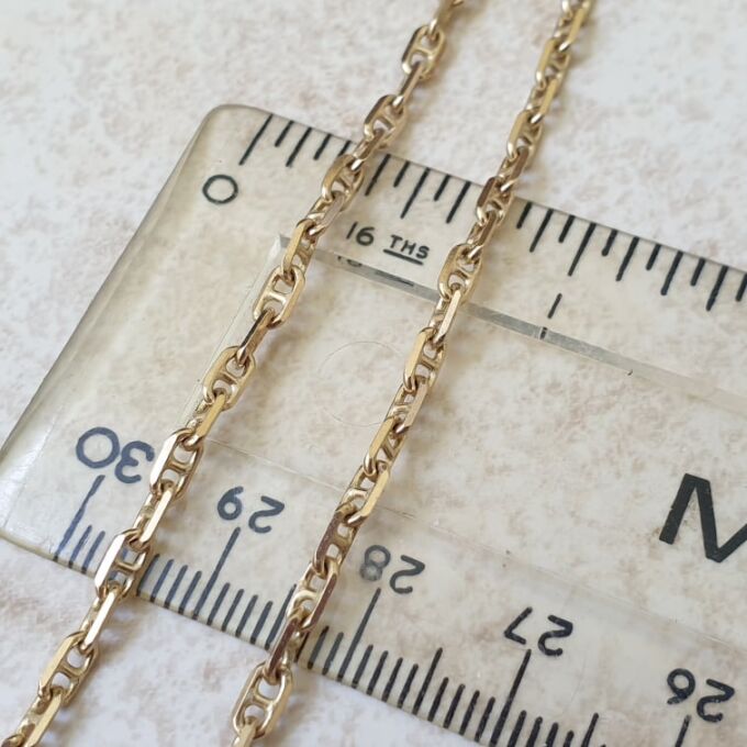 Mariner Anklet Chain in 9ct Gold