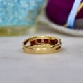 Five Stone Garnet Ring in 9ct Gold