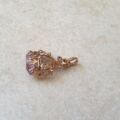 Amethyst Fob Pendant in 9ct Gold