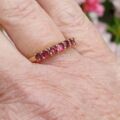 Red Topaz Stacking Ring in 9ct Gold