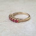 Red Topaz Stacking Ring in 9ct Gold
