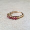 Red Topaz Stacking Ring in 9ct Gold