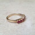 Red Topaz Stacking Ring in 9ct Gold
