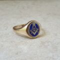 Masonic Revolving Signet Ring in 9ct Gold