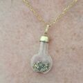 Gold Flake Bottle Pendant in 9ct Gold