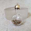 Gold Flake Bottle Pendant in 9ct Gold