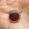 Antique Two Stone Fob Pendant in 9ct Gold