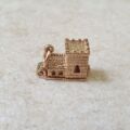 Opening Church Bride and Groom Charm Pendant in 9ct Gold