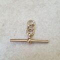 Plain Albert or T Bar Pendant in 9ct Gold