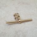 Plain Albert or T Bar Pendant in 9ct Gold