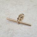 Plain Albert or T Bar Pendant in 9ct Gold