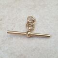Plain Albert or T Bar Pendant in 9ct Gold