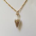 Potion Bottle Gold Flake Pendant