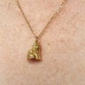 Sitting Cat Pendant in 9ct Gold