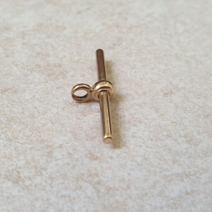 Plain Albert or T Bar Toggle in 9ct Gold