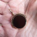 Antique Double Sided Spinner Fob Pendant in 9ct Gold