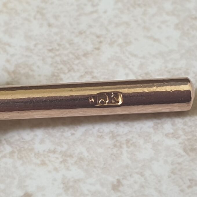 Antique Albert or T Bar Pendant Fob in 9ct Gold