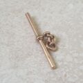 Antique Albert or T Bar Pendant Fob in 9ct Gold