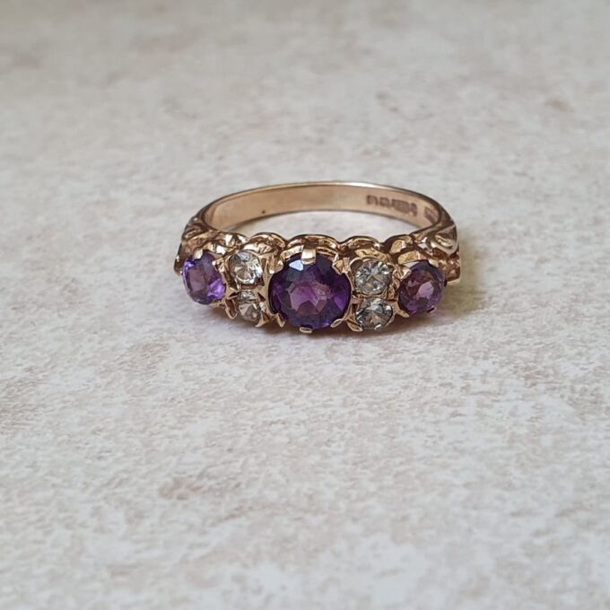 Amethyst Ring in 9ct Gold