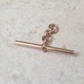 Antique Albert or T Bar Pendant Fob in 9ct Gold