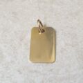 ID or Dog Tag Pendant in 9ct Gold