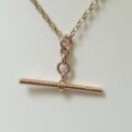 Antique Albert or T Bar Pendant Fob in 9ct Gold