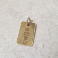 ID or Dog Tag Pendant in 9ct Gold