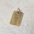 ID or Dog Tag Pendant in 9ct Gold