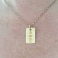 ID or Dog Tag Pendant in 9ct Gold