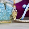 Potion Bottle Gold Flake Pendant