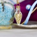Potion Bottle Gold Flake Pendant