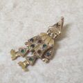 Cheery Clown Pendant in 9ct Gold