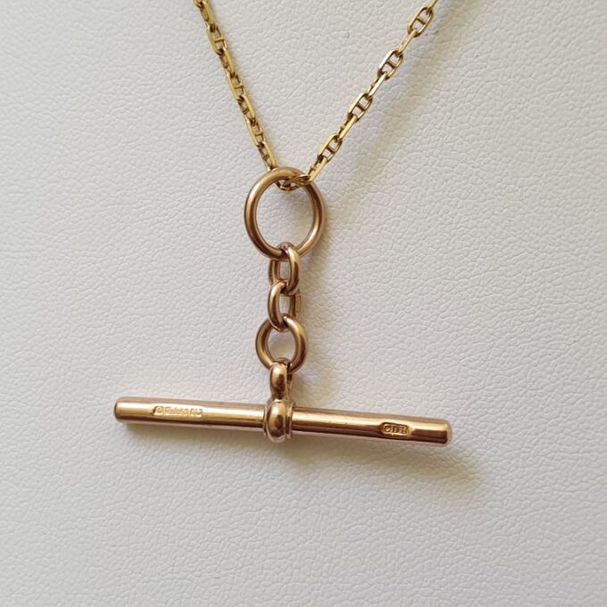 Old T Bar in 9ct Gold