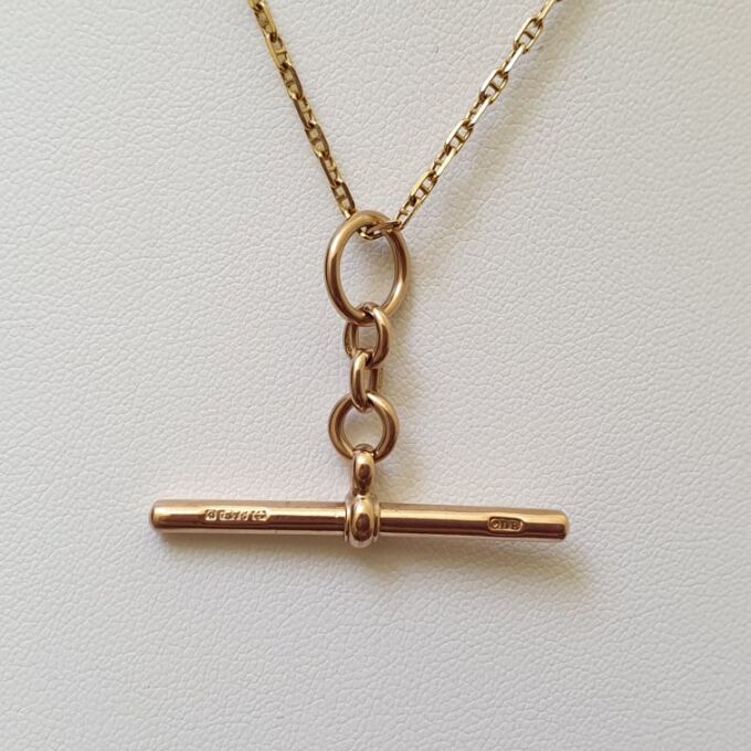 Old T Bar in 9ct Gold